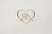 Initials RA or AR with Love Logo, a Branding & Logo Template by Luxury Logos (Thumbnail 4 of 4)