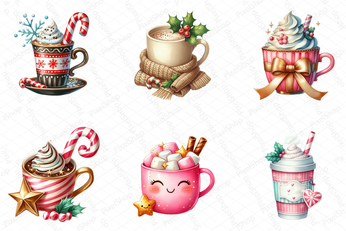 Cute Christmas Coffee Sublimation, an Illustration by DreamPrint404 (Photo 3 of 6)