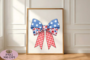 Coquette 4th of July Bow PNG, an Illustration by Daily.Designs (Thumbnail 5 of 5)