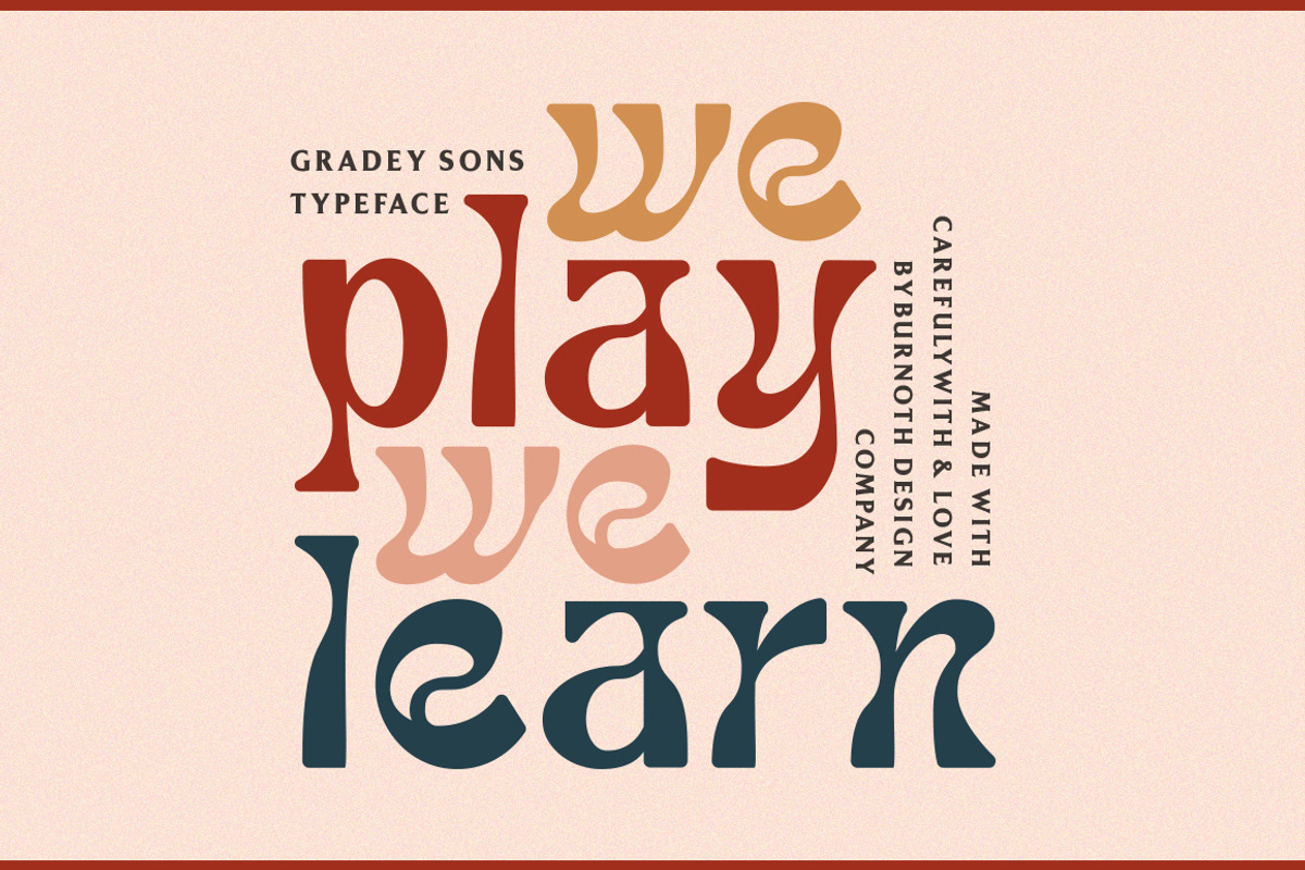 Gradery Sons - Display Font, a Font by Burnoth Design Co. (Photo 5 of 11)