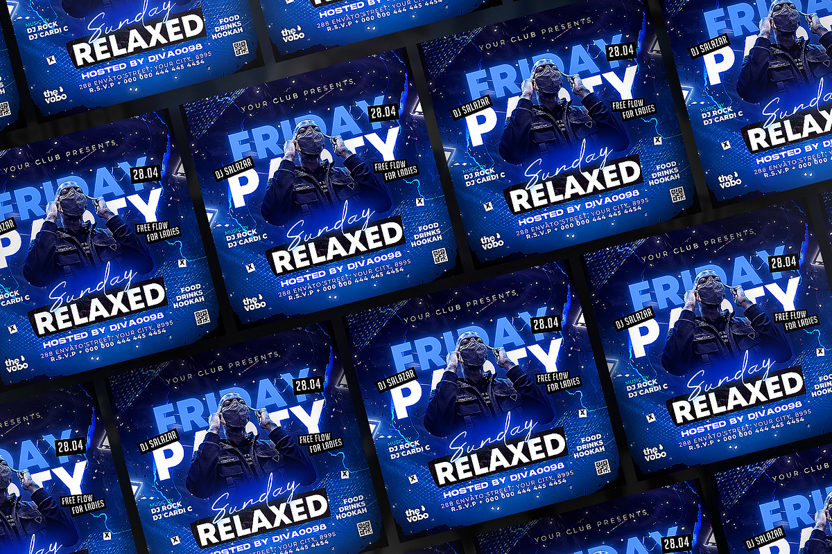 Party Flyer, Canva Club Flyer, a Flyer Template by FLYERHIVE (Photo 2 of 3)