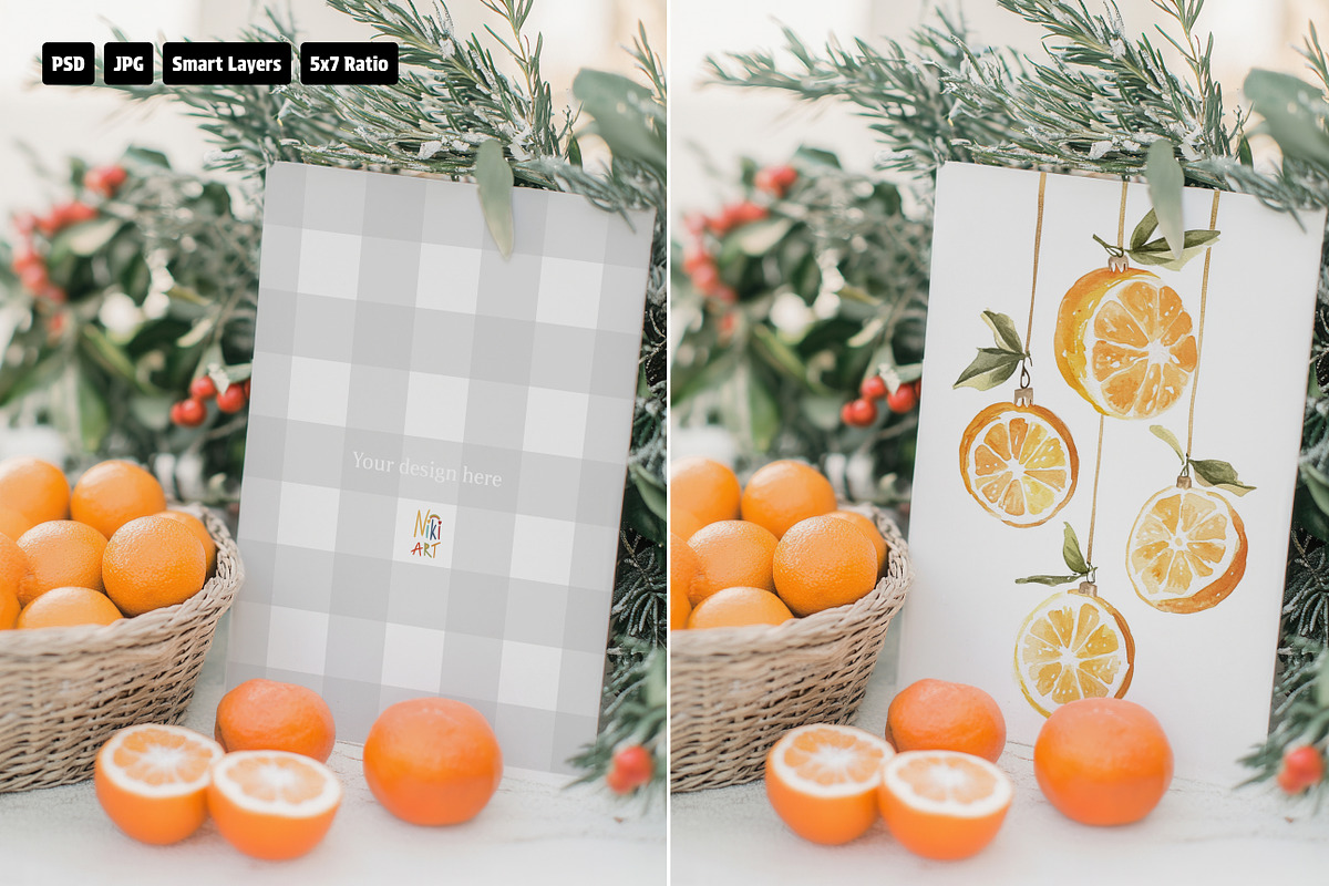 Frosted Citrus Card Mockup, a Product Mockup by NikiArts (Photo 8 of 8)