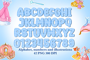 Alphabet and number princess style