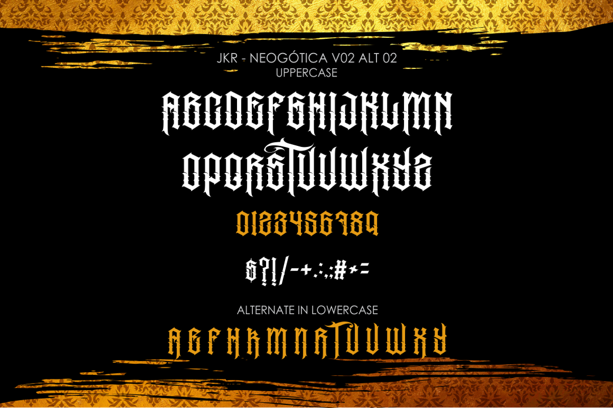 NEOGÓTICA, a Blackletter Font by jakejarkor (Photo 7 of 9)