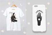 Afro Girls And Golden Moon, a Decorative Illustration by svetlana.belaia (Thumbnail 10 of 12)