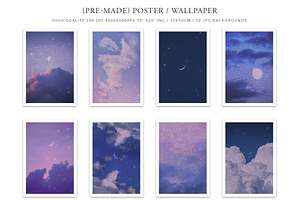 Aesthetic Sky Backgrounds, Moonlight