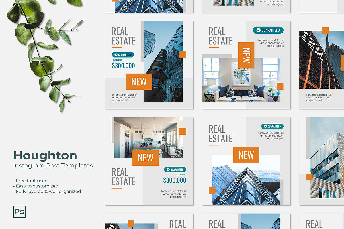 Houghton Facebook & Instagram Post, a Social Media Template by MuSan (Photo 1 of 5)