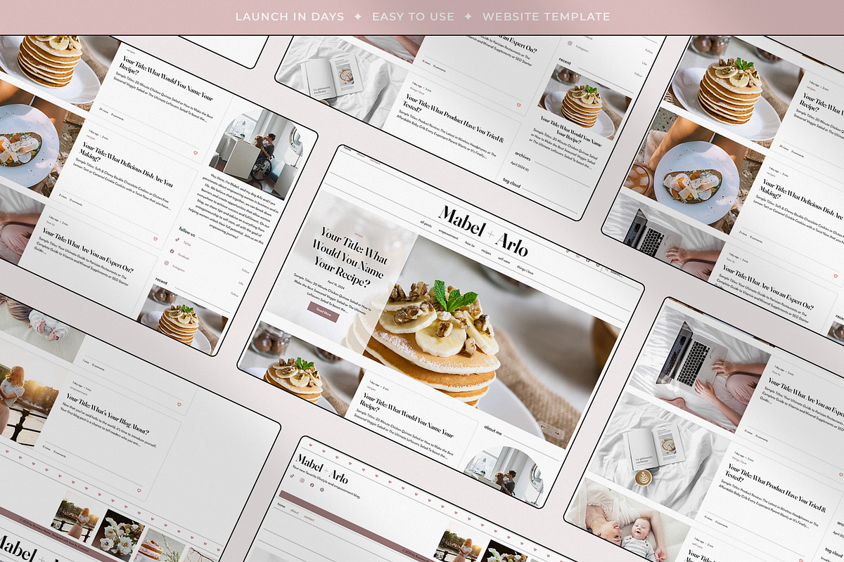 Mabel + Arlo Wix Template, a Wix Template by Girl Boss From Home (Photo 6 of 8)