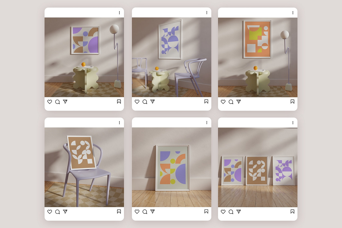Frame Mockup Bundle KAIA, a Print Template by Bonumo (Photo 7 of 15)