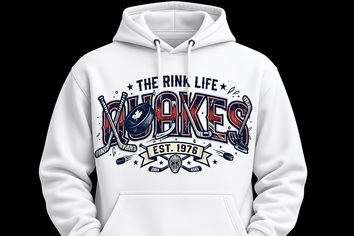 Vintage Rink Life Hockey Logo Design, an Object Graphic by Artivon (Photo 3 of 3)