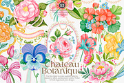 Chateau Botanique Clipart Set, a Decorative Illustration by Patishop Art (Thumbnail 1 of 14)