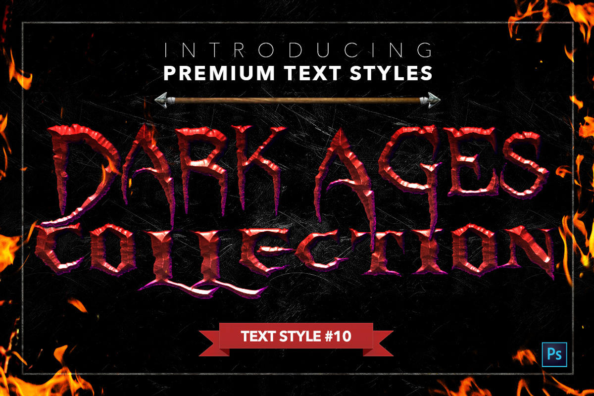 Dark Ages #2 - Text Styles, a Layer Style Add-On by Jonas Stensgaard (Photo 11 of 28)