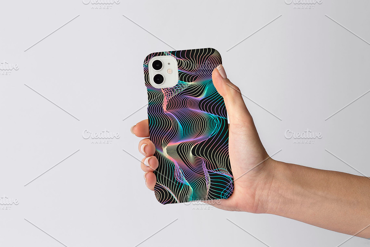 Holographic Waves, Seamless Pattern, a Pattern Graphic by Sveta Aho (Photo 3 of 6)