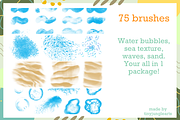 Procreate Water Brushes, a Brush Add-On by Cozy Brushery (Thumbnail 2 of 9)