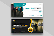 Art gallery Facebook Cover Banner, a Social Media Template by Designgrove (Thumbnail 1 of 3)