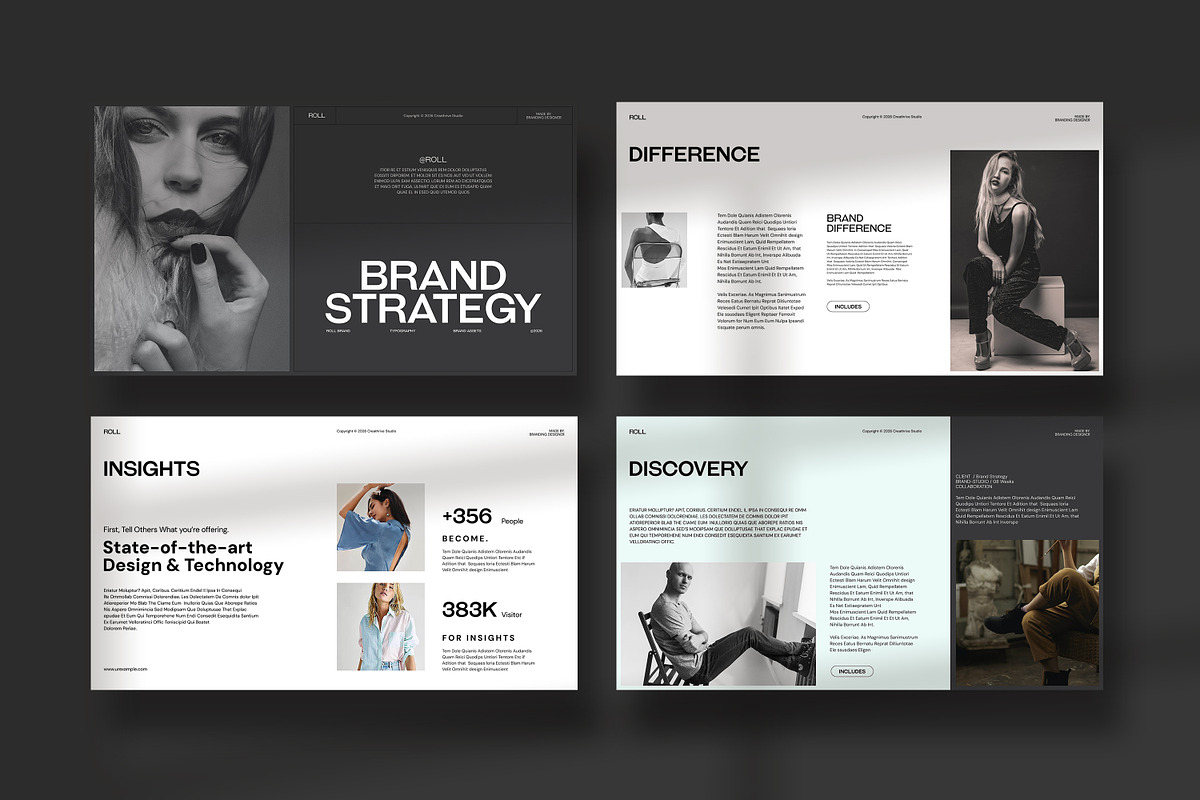 ROLL | Brand Strategy, a Presentation Template by creathrivestudio (Photo 6 of 13)