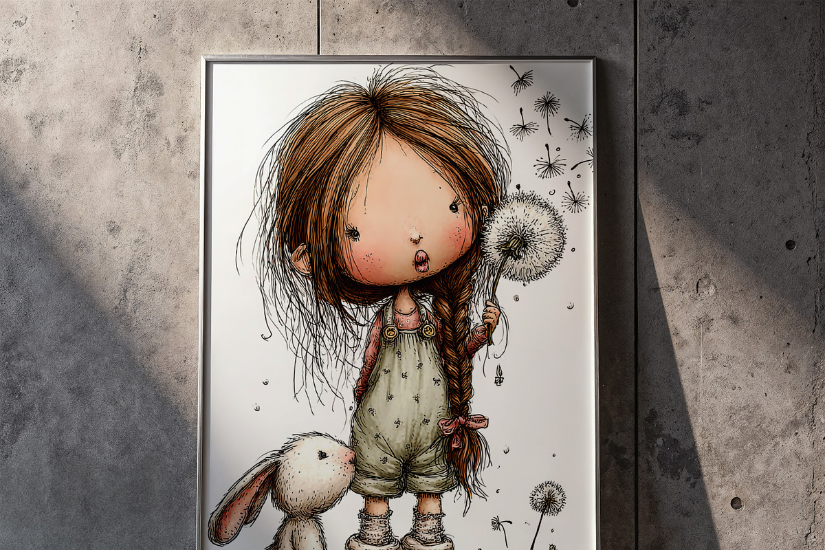 Whimsical Woodland Animals Girl Love, a Graphic by one-touch (Photo 7 of 7)