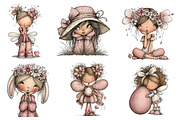 Whimsical Easter Fairy Clipart, an Illustration by Dream Creation (Thumbnail 2 of 7)