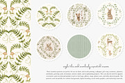 woodland charm seamless pattern set, a Pattern Graphic by Patishop Art (Thumbnail 3 of 10)