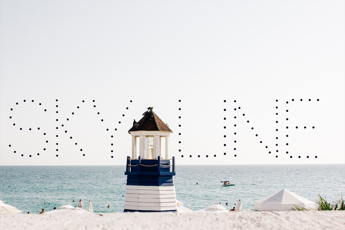 Dots Display Font preview 3