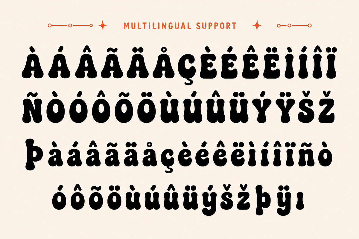Snackaroo - Groovy Display Font, a Handwritten Font by overlaytemplates (Photo 5 of 5)
