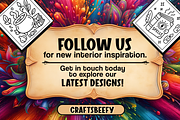 Bold Easy Witchy Vibes Coloring Page, a Seasonal Illustration by Craftsbeefy (Thumbnail 4 of 4)