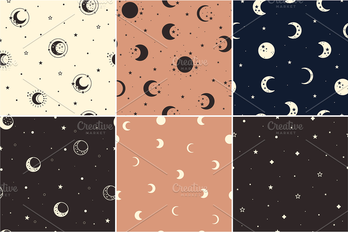 Mystical Moon and Stars, a Graphic by Svetlana Avv (Photo 4 of 7)