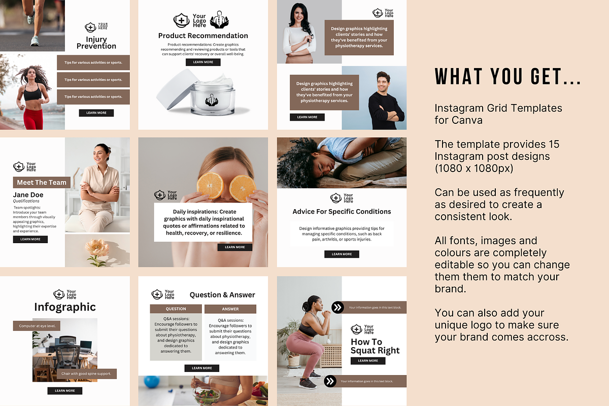 Physiotherapy Social Media, a Social Media Template by Sincerely Media (Photo 2 of 9)