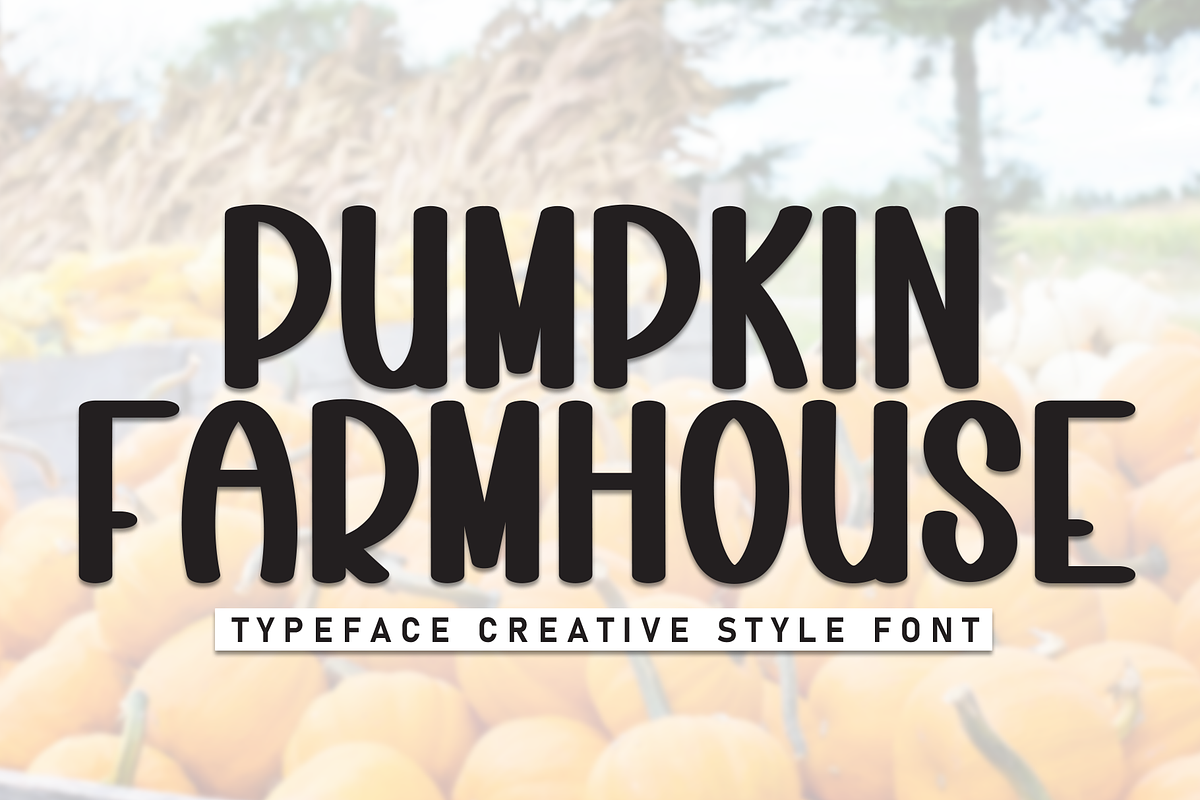 Pumpkin Farmhouse | Script Font, a Script Font by Scratchones (Photo 1 of 8)