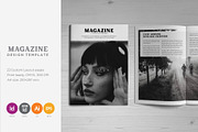 Magazine Indesign Template, a Magazine Template by SamiSimply7 (Thumbnail 1 of 12)