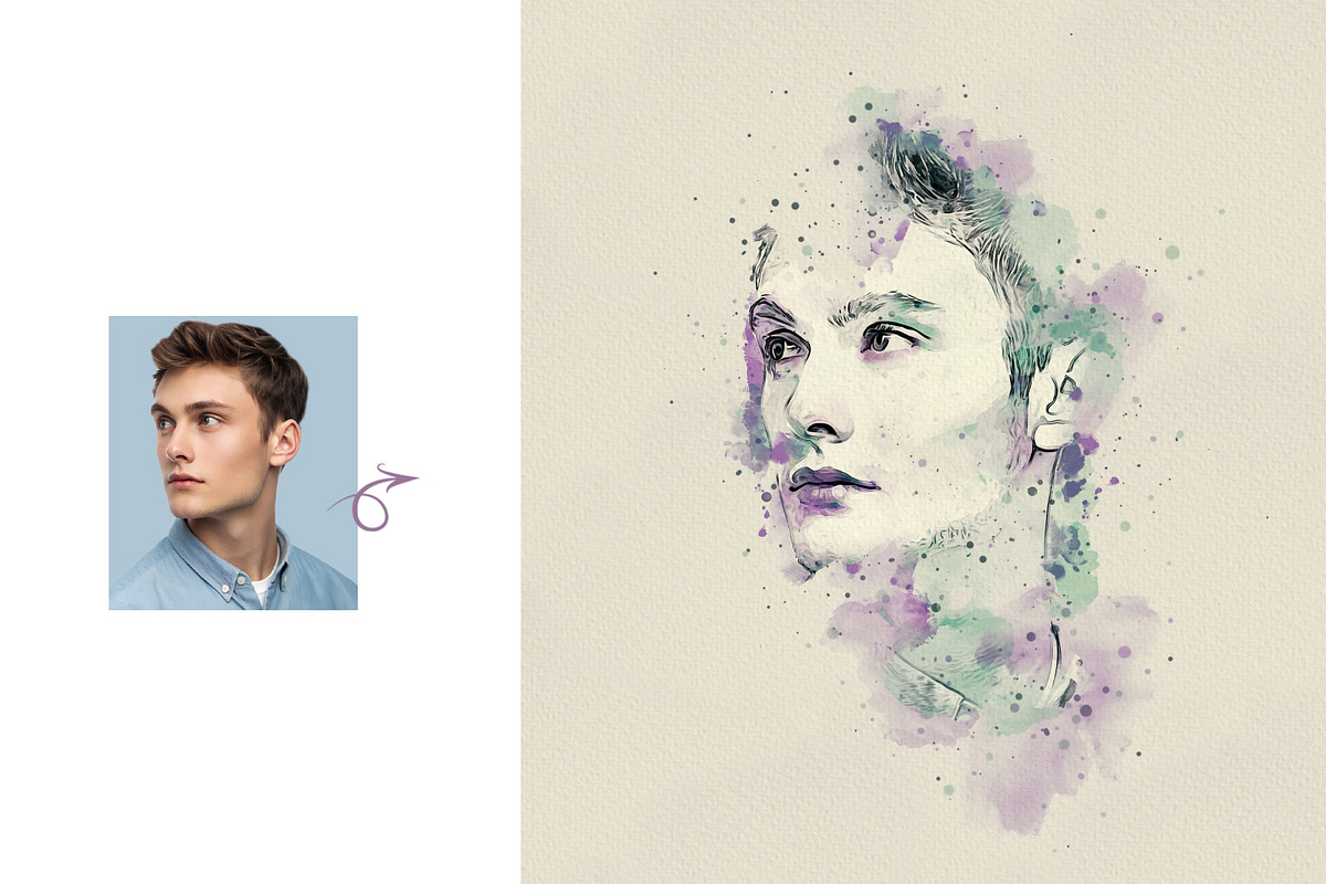 Watercolor Splash Art Photo Effect, an Action Add-On by MRI STUDIO (Photo 7 of 19)