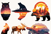 Desert Animals Landscape Clipart, an Animal Illustration by Design Scotch (Thumbnail 5 of 8)