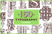 Old Typography Vintage Illustrations, an Education Illustration by hypegraphic (Thumbnail 1 of 8)