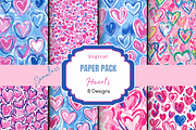 Heart Seamless Digital Paper, a Pattern Graphic by Paper & Pattern Studio (Thumbnail 1 of 8)