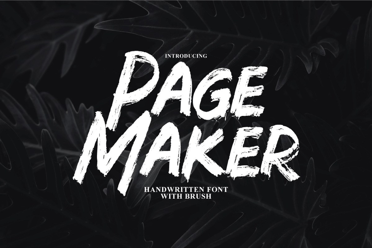 Page Maker - Handwritten Brush, a Handwritten Font by tebaltipislab (Photo 1 of 10)