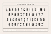 skyline - vintage ligature sans font, a Sans Serif Font by SilverStag Type Foundry (Thumbnail 11 of 16)