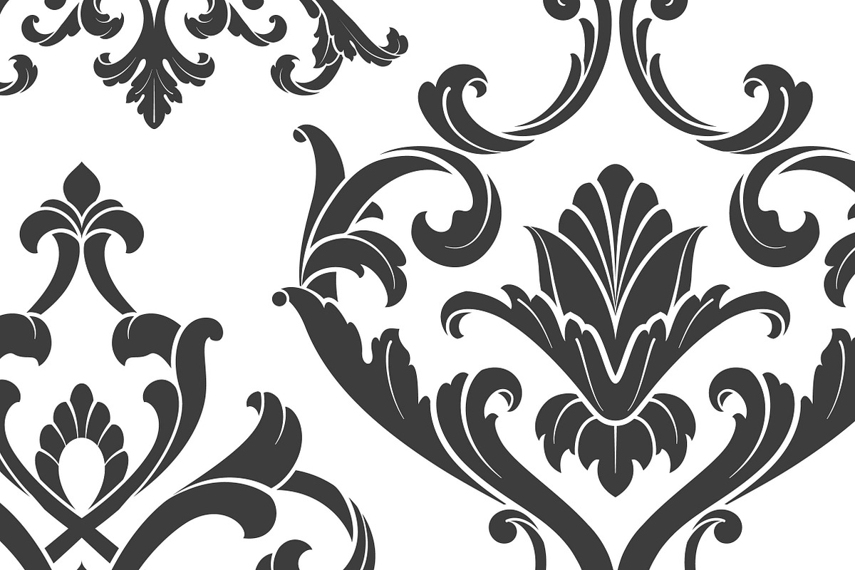 Vintage Damask Ornaments, a Decorative Illustration by Solana (Photo 2 of 3)