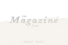 The Magazin Font / sketched style