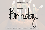 Birthday, a Sans Serif Font by InermediaSTUDIO (Thumbnail 1 of 8)