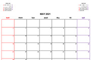 Calendar Planner 2021, a Flyer Template by art789 studio (Thumbnail 5 of 13)