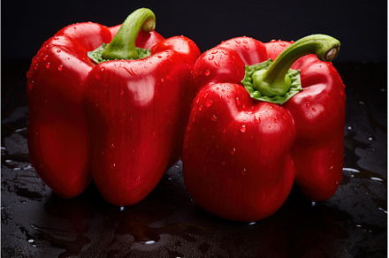 Organic red pepper. Generate Ai, a Food & Drink Photo by Ylivdesign