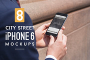 8 City Street iPhone 6/6s Mockups, an iPhone Mockup by ZedProMedia (Thumbnail 1 of 4)