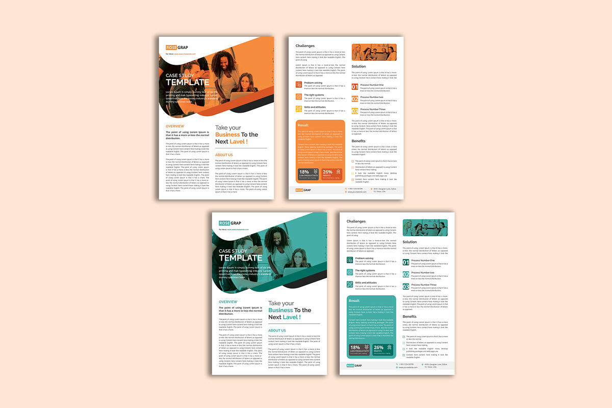 Case Study Template preview 2