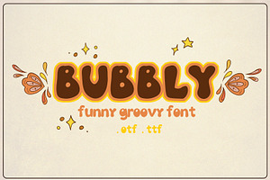 Bubbly Retro Font