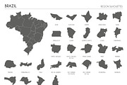 Region Silhouettes of 88 countries, an Education Illustration by asantosg (Thumbnail 8 of 19)