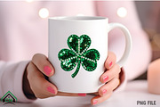 Green Sequin Shamrock PNG, an Illustration by Craft Nest (Thumbnail 4 of 4)