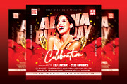 Birthday Flyer Template, a Templates & Theme by MithilaCreation (Thumbnail 1 of 6)