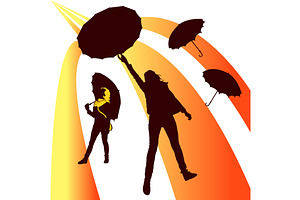 Siluet gold rain