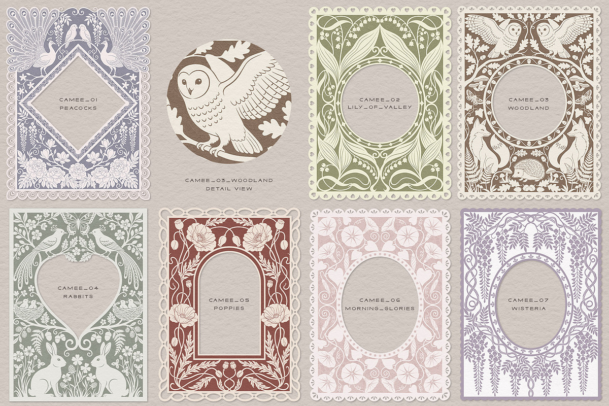 Camee - Ornamental Papercut Frames, an Object Graphic by alonahaidash (Photo 13 of 18)