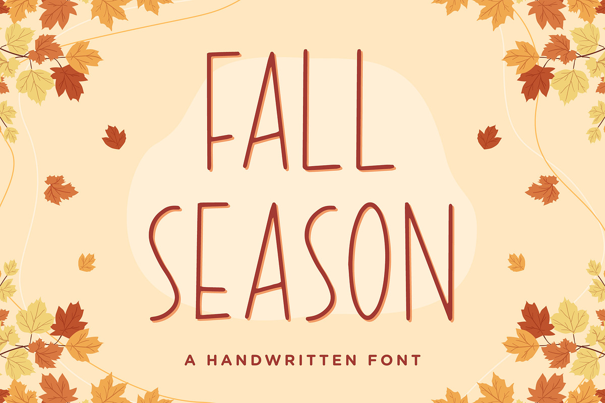 Fall Season - Handwritten Font, a Handwritten Font by Typefactoryco (Photo 1 of 9)